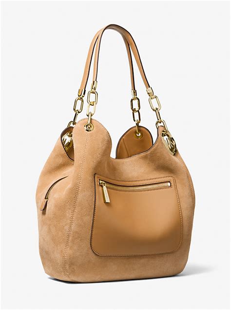 michael kors suede bag|Michael Kors lillie shoulder bag.